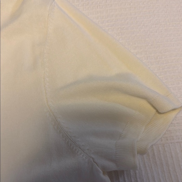 Zara Ivory Crew Neck Top - Picture 4 of 7